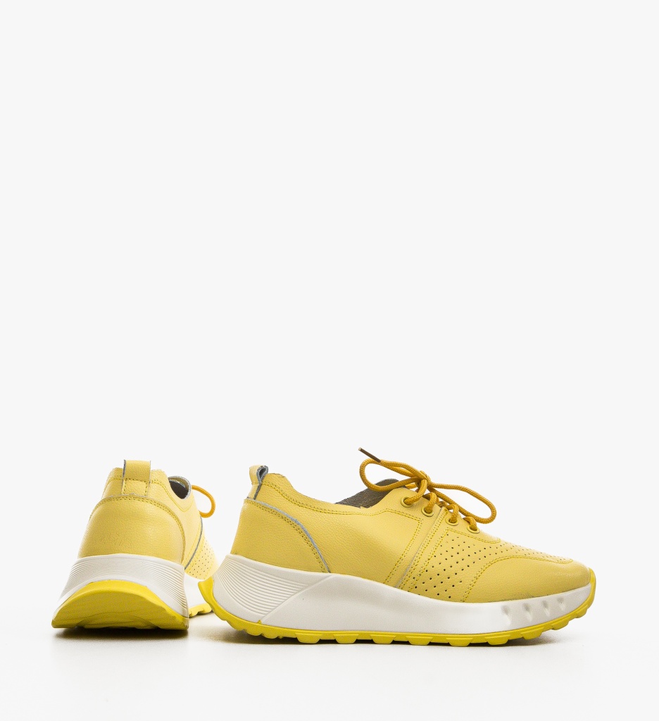 Sneakers Horazia Galbeni - Confort și Stil - imagine 5