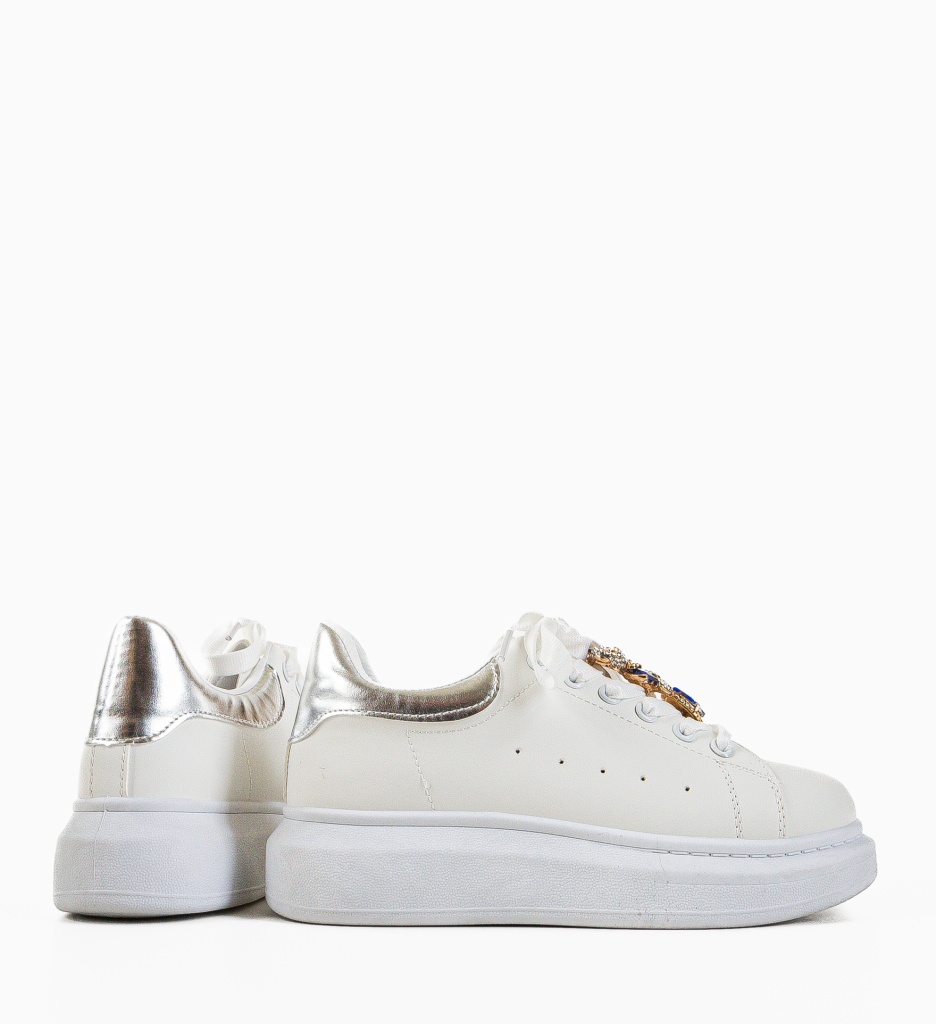 Sneakers Devin Argintii Dama - Stil si Confort - imagine 7