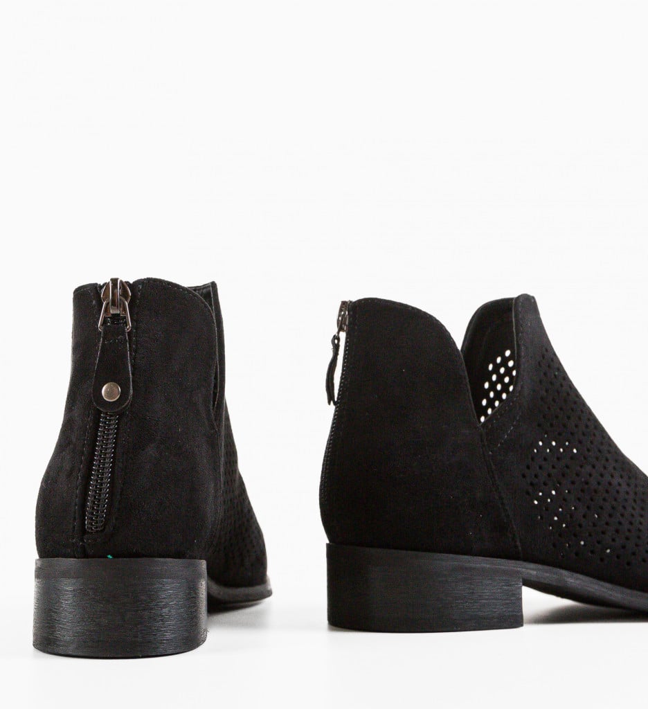 Botine Dama Felt Negre - Eleganță și Stil - imagine 8