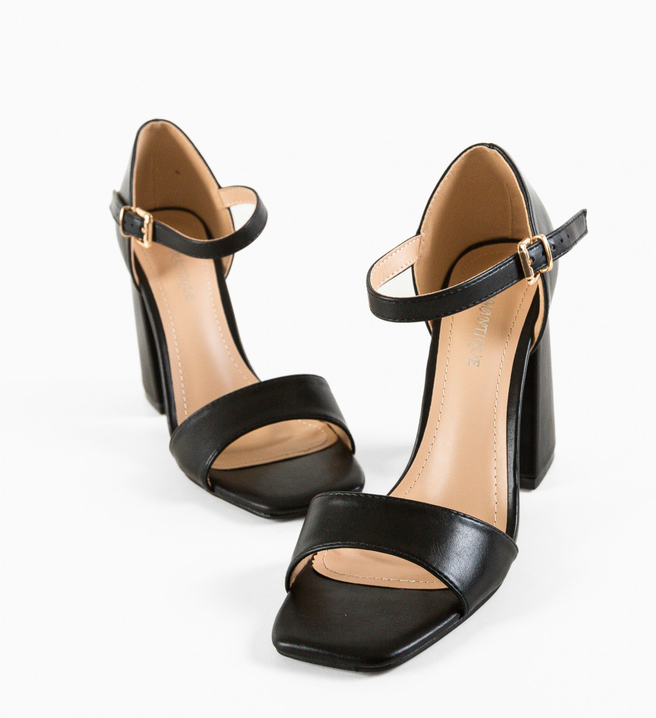 Sandale Toc Mamen Negre - Eleganță și Stil - imagine 11