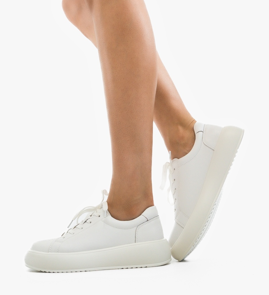 Pantofi Casual Floray Albi - Confort și Stil - imagine 5