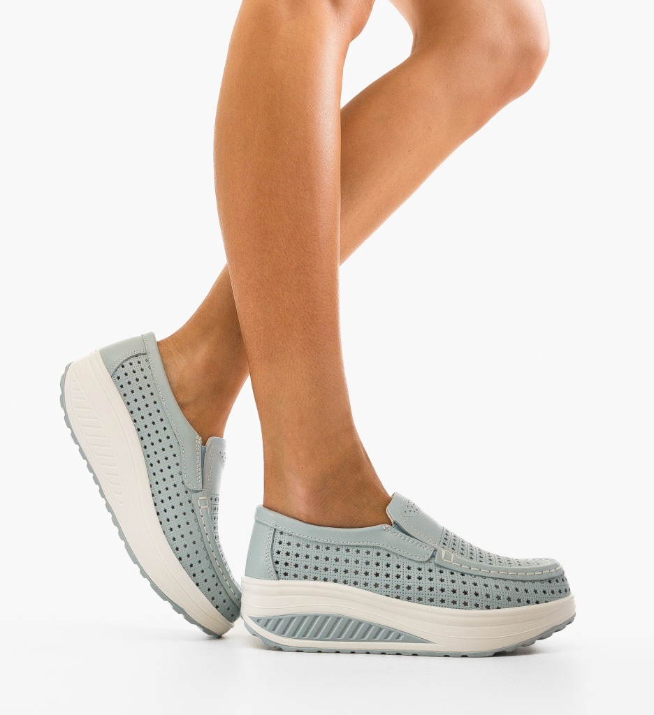 Pantofi Casual Bicaz Albastri 2 - Confort și Stil - imagine 2