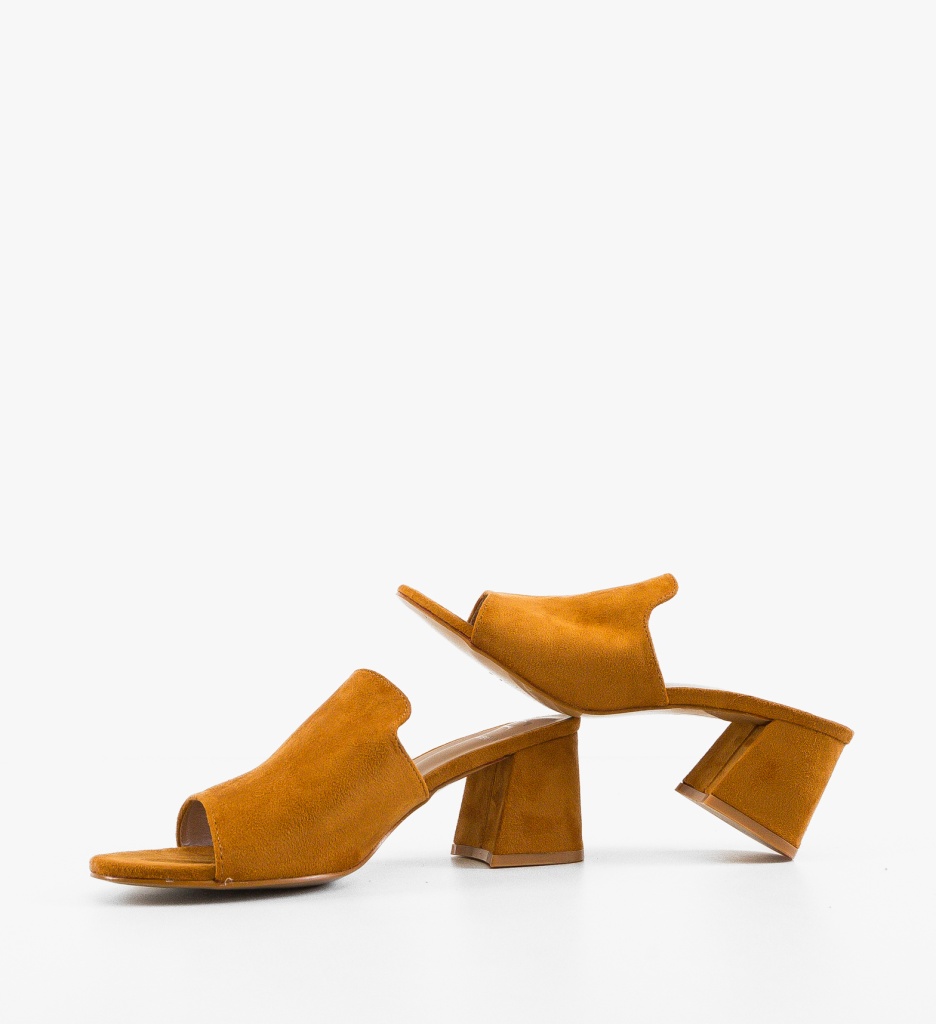 Saboti Dama Ruth Camel cu Toc Eleganți - imagine 5