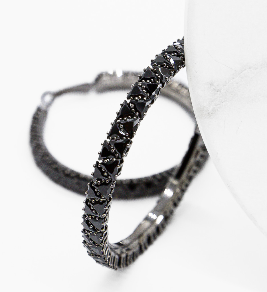 Cercei Violin Negri | Eleganță și Stil Rafinat - imagine 3