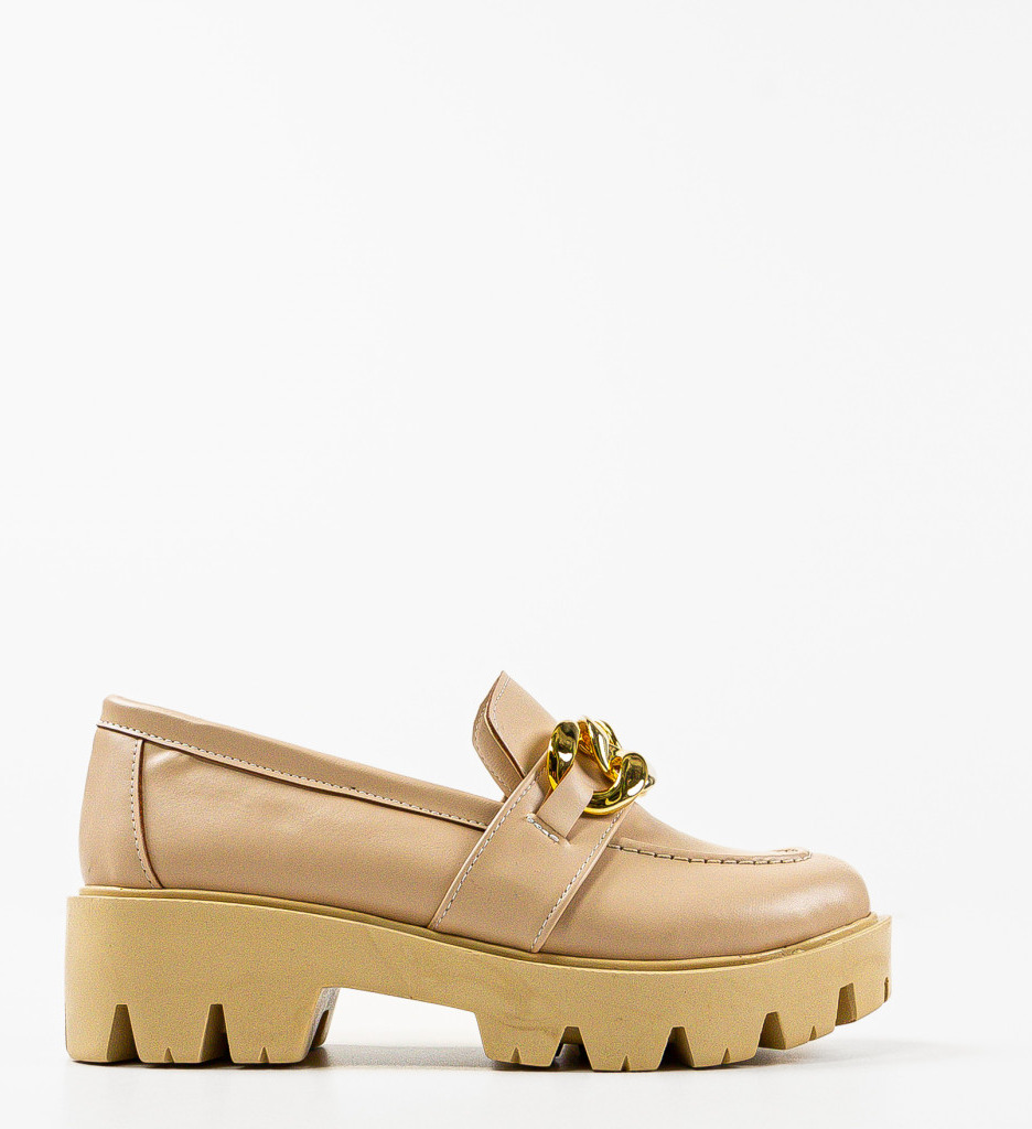 Pantofi Casual Dama Gely Bej | Confort - imagine 4