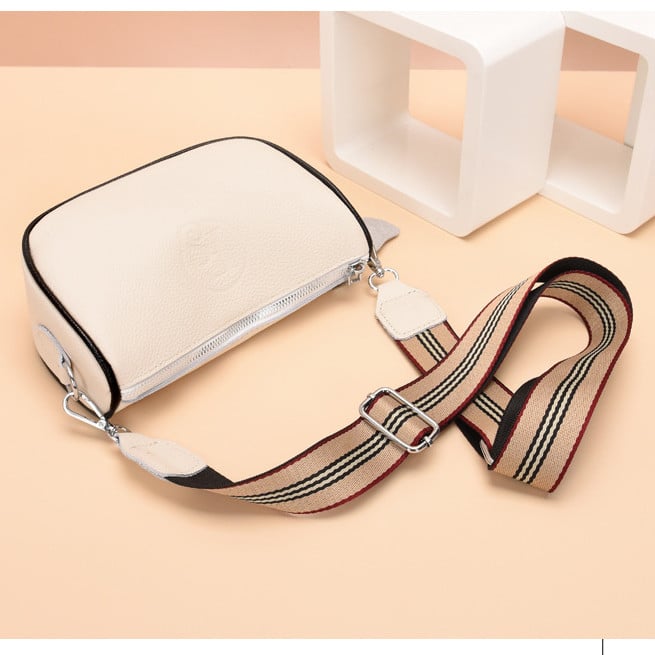Geanta Delis Adonia Piele Naturala Alb - Eleganta Practica - imagine 3