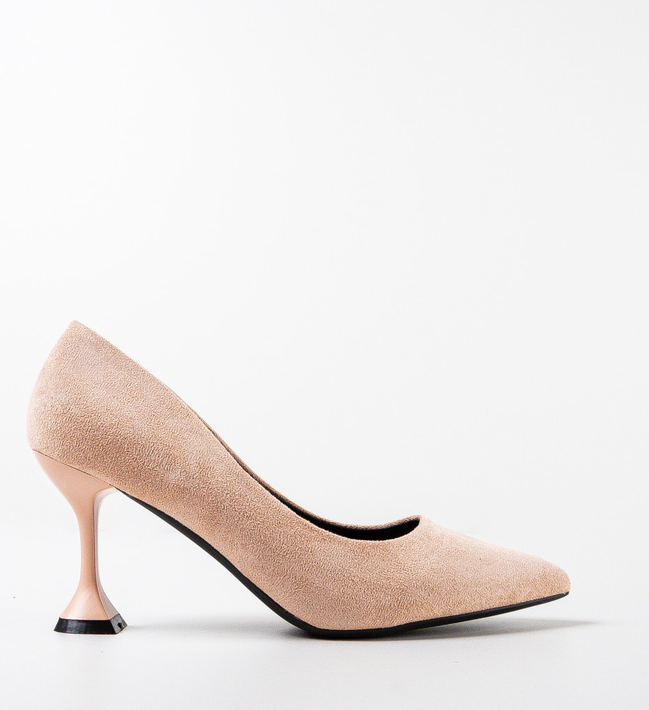 Pantofi cu Toc Rosas Bej - Eleganță și Stil - imagine 4