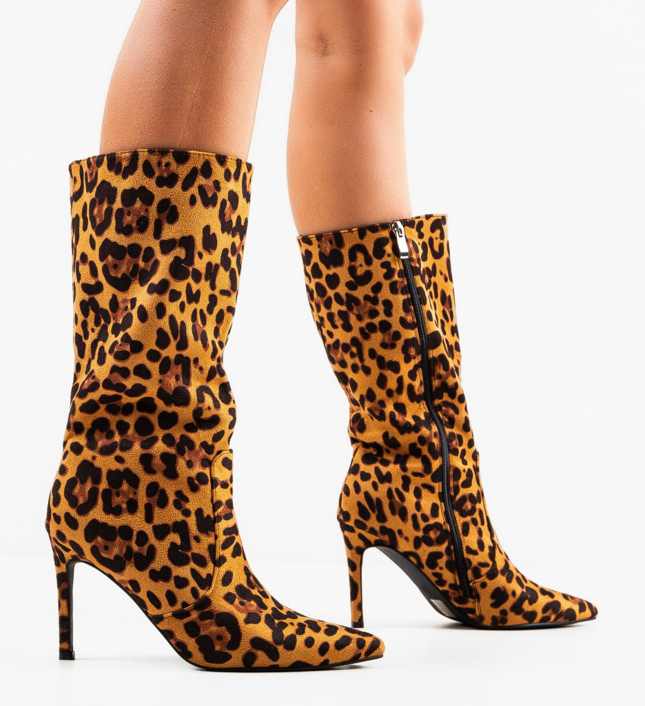 Cizme Dama Kiefer Animal Print | Stil și Eleganță - imagine 2