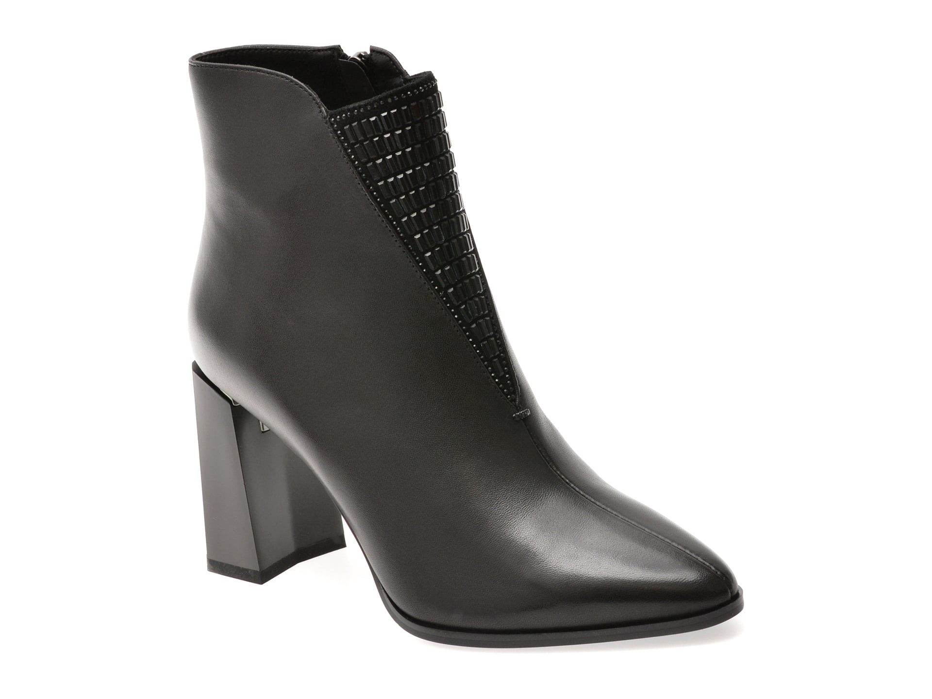 Botine EPICA Negre Piele Naturală - Eleganță și Confort