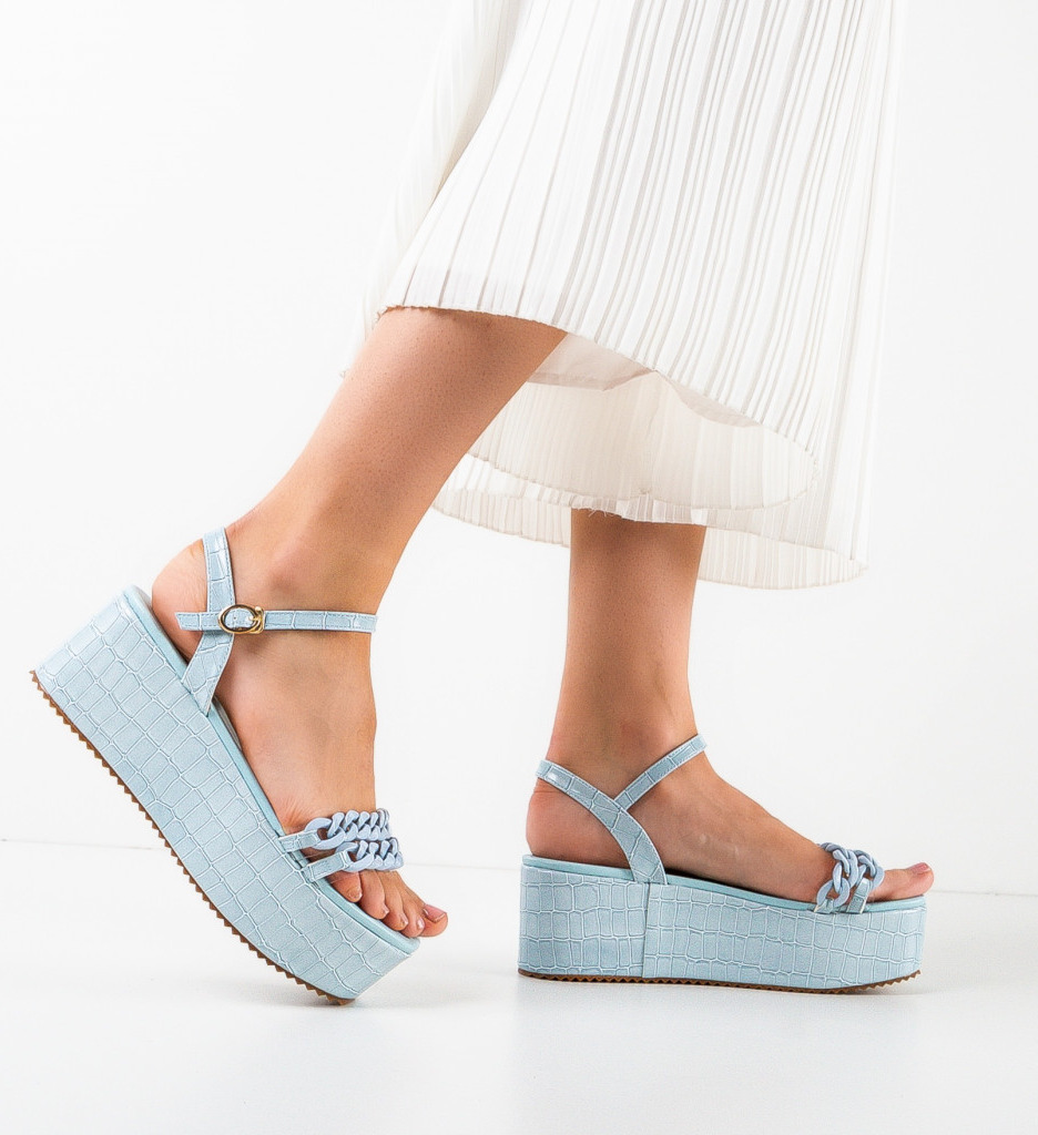 Platforme Dama Mekamek Albastre - Stil si Confort - imagine 3