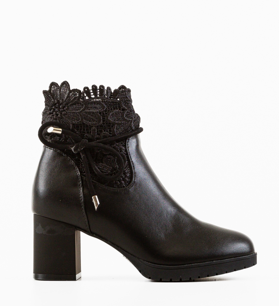 Botine Nelnel Negre - Eleganță și Confort - imagine 3