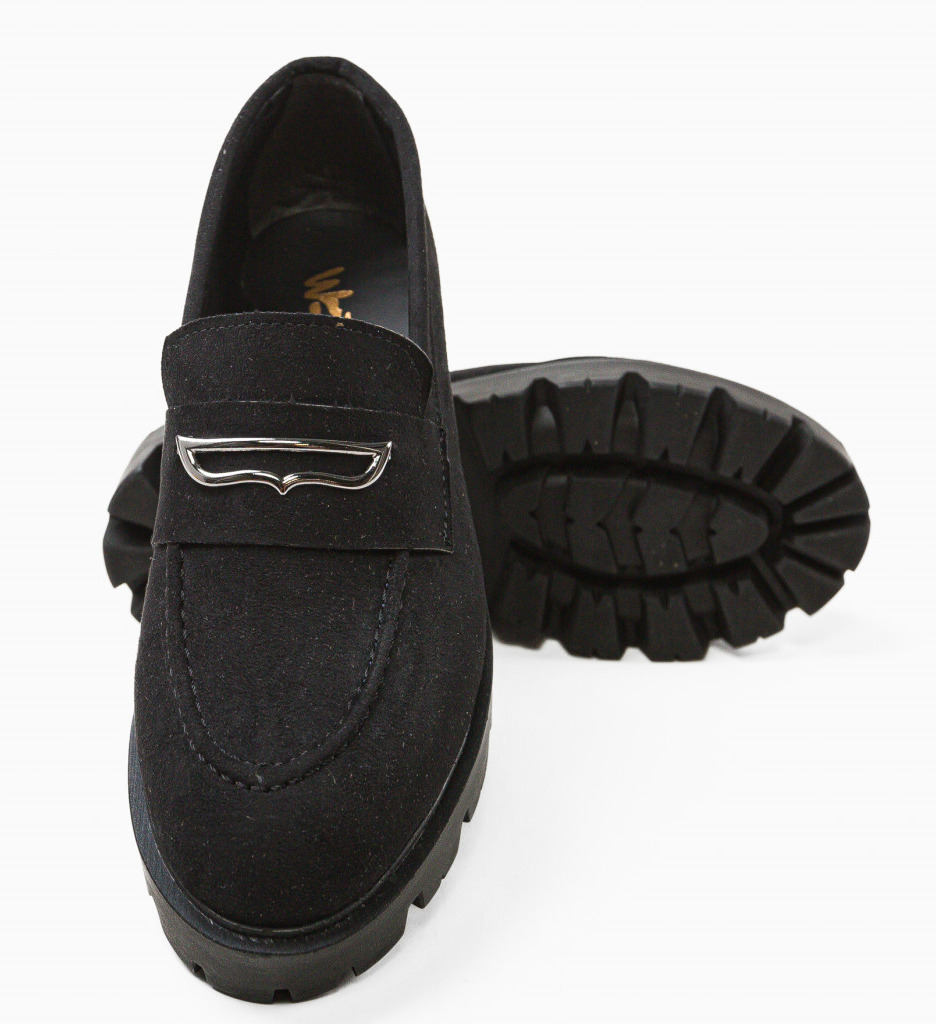 Pantofi Casual Negri Beikrols - Confort Stil - imagine 6