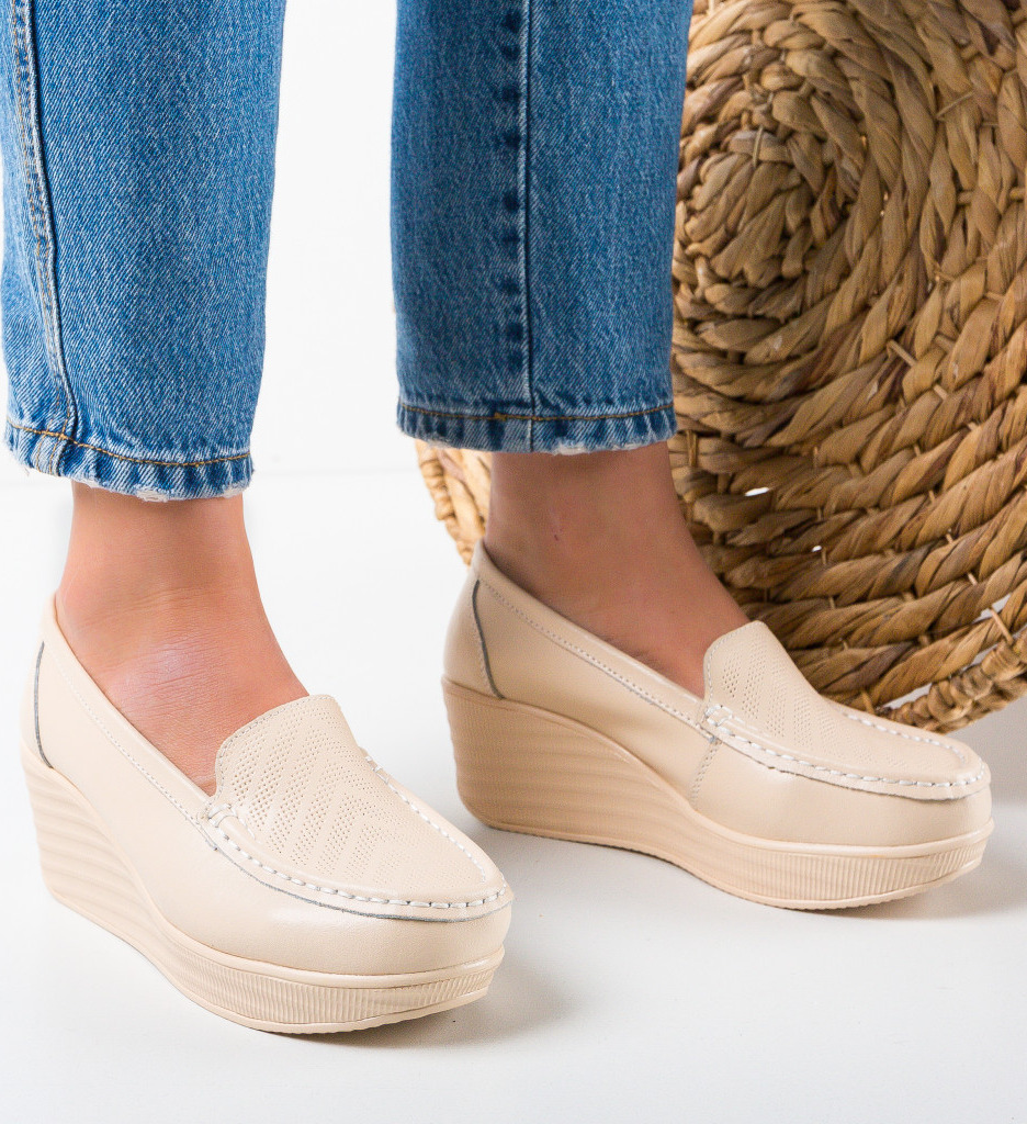 Pantofi Casual Ely Bej - Confort și Stil Zilnic - imagine 2