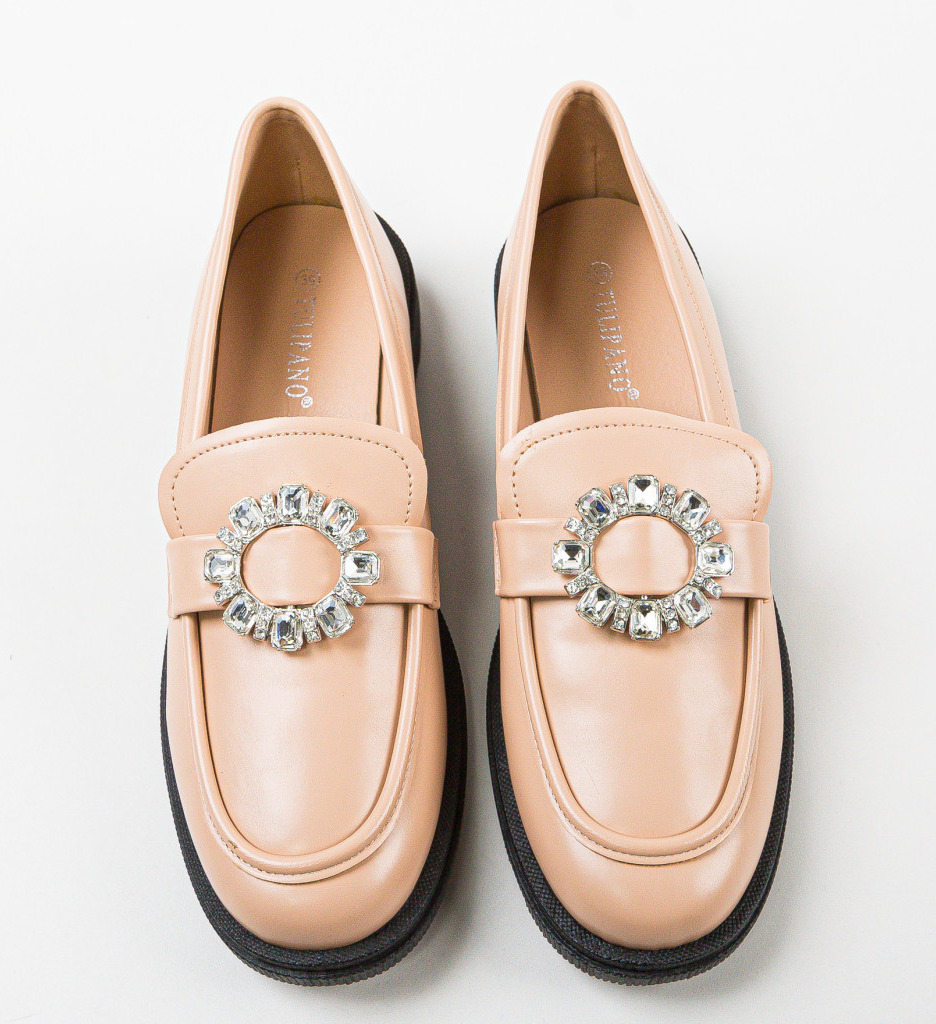 Pantofi Casual Dama Iezabel Bej - Confort & Stil - imagine 6