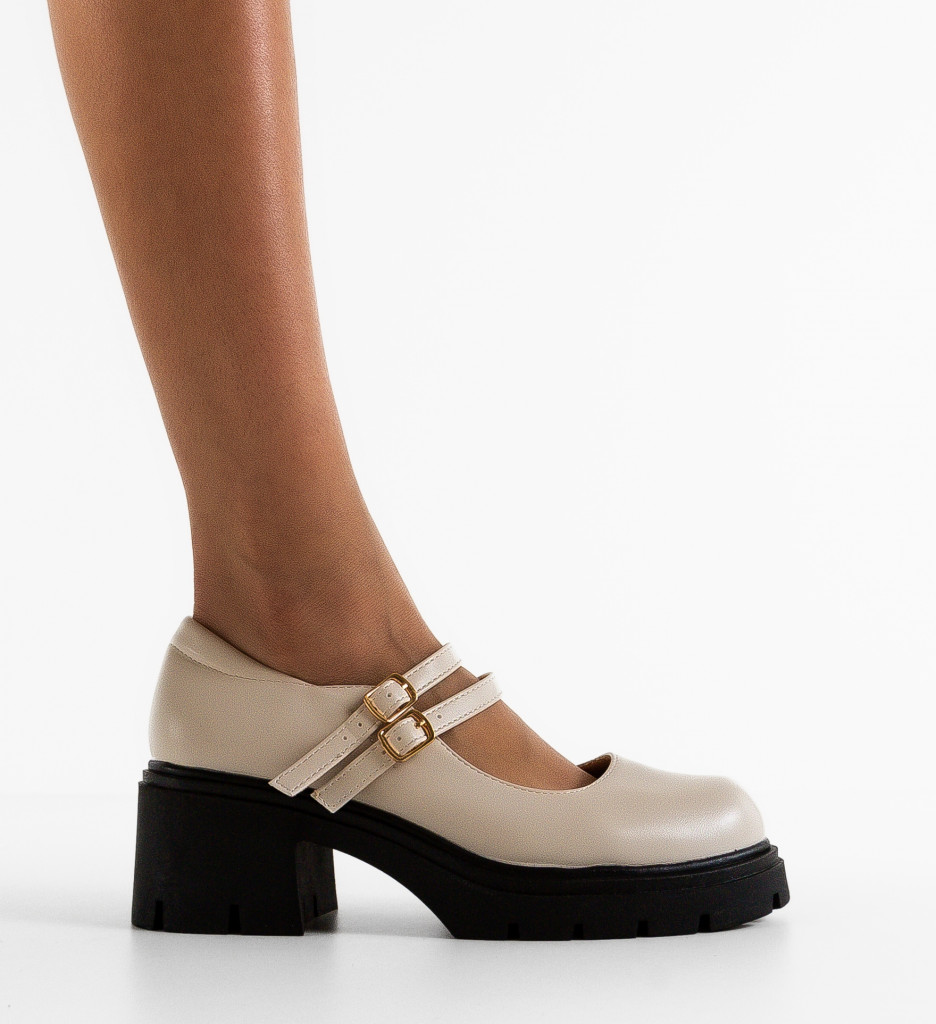 Pantofi Casual Jadvyga Bej - Confort și Stil - imagine 3