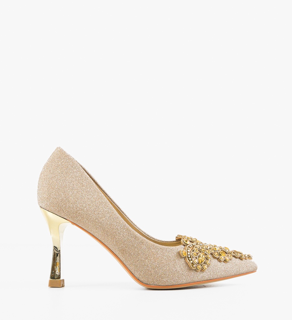 Pantofi Stiletto Laurie Aurii 2 - Eleganță Premium - imagine 7