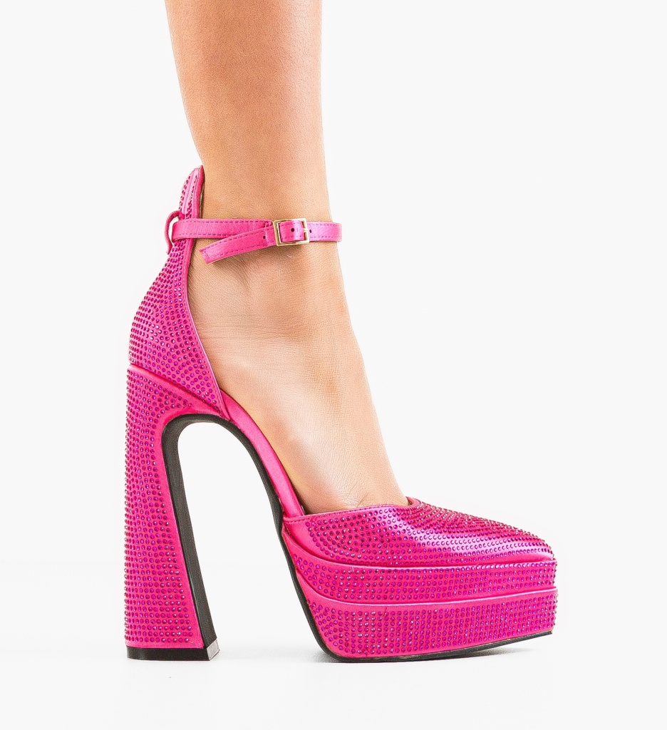 Pantofi cu Toc Apoor Fuchsia - Eleganță și Stil - imagine 6