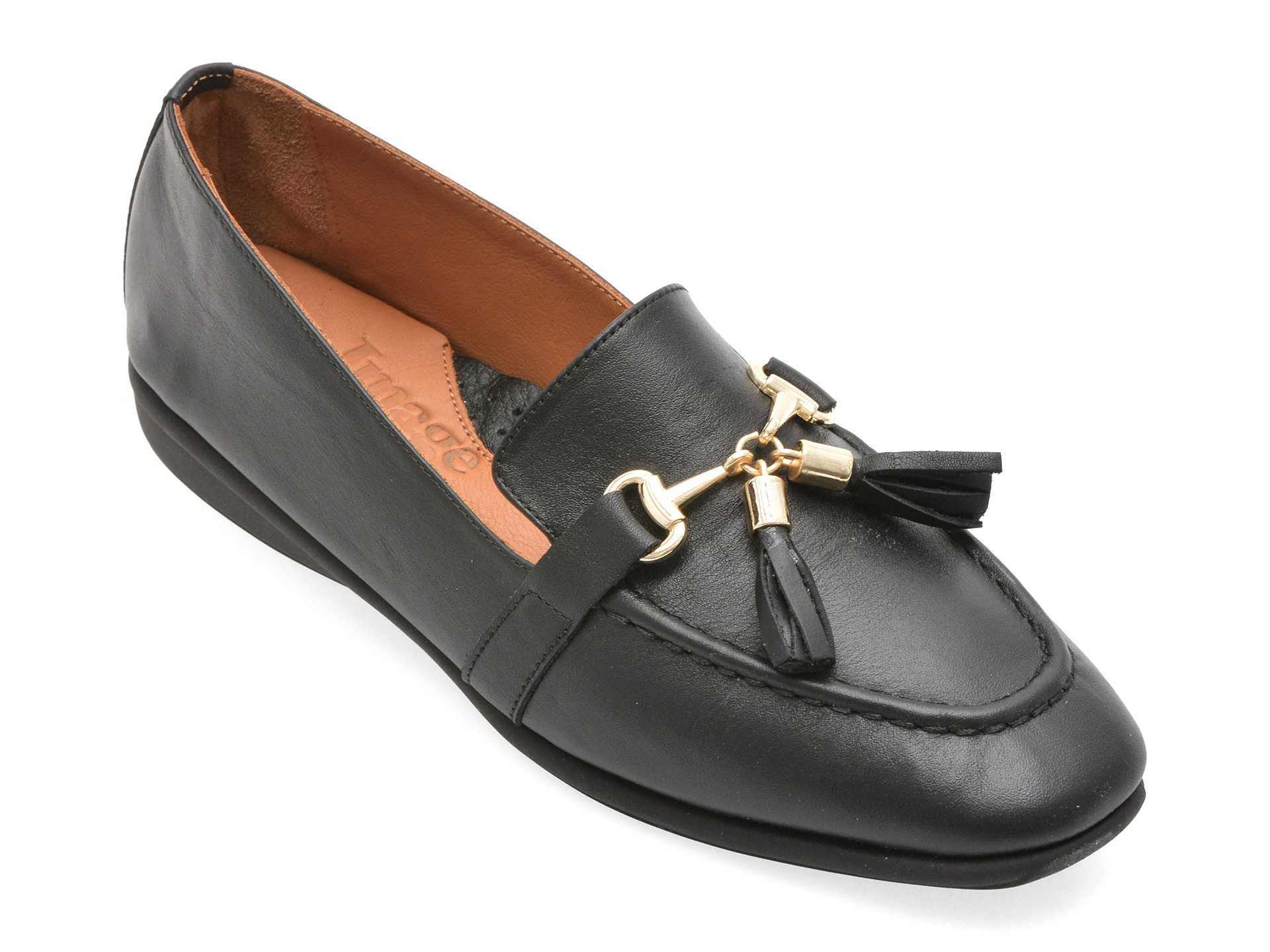 Mocasini IMAGE negri din piele naturală | Eleganță și Confort