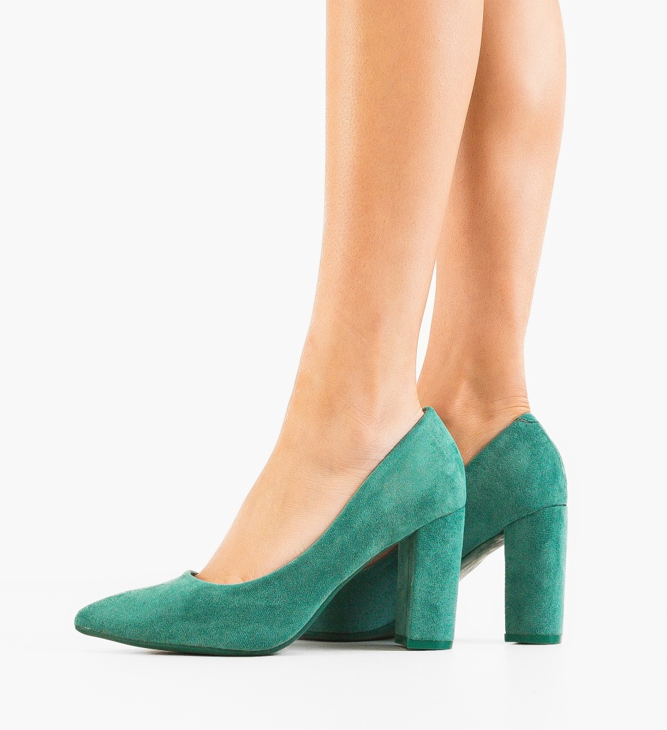 Pantofi Toc Verzi Yang - Eleganță Modernă - imagine 3