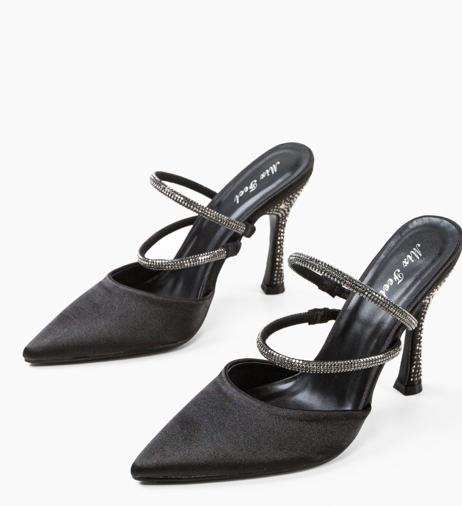 Pantofi dama Ilean Negri cu Toc Eleganți - imagine 6