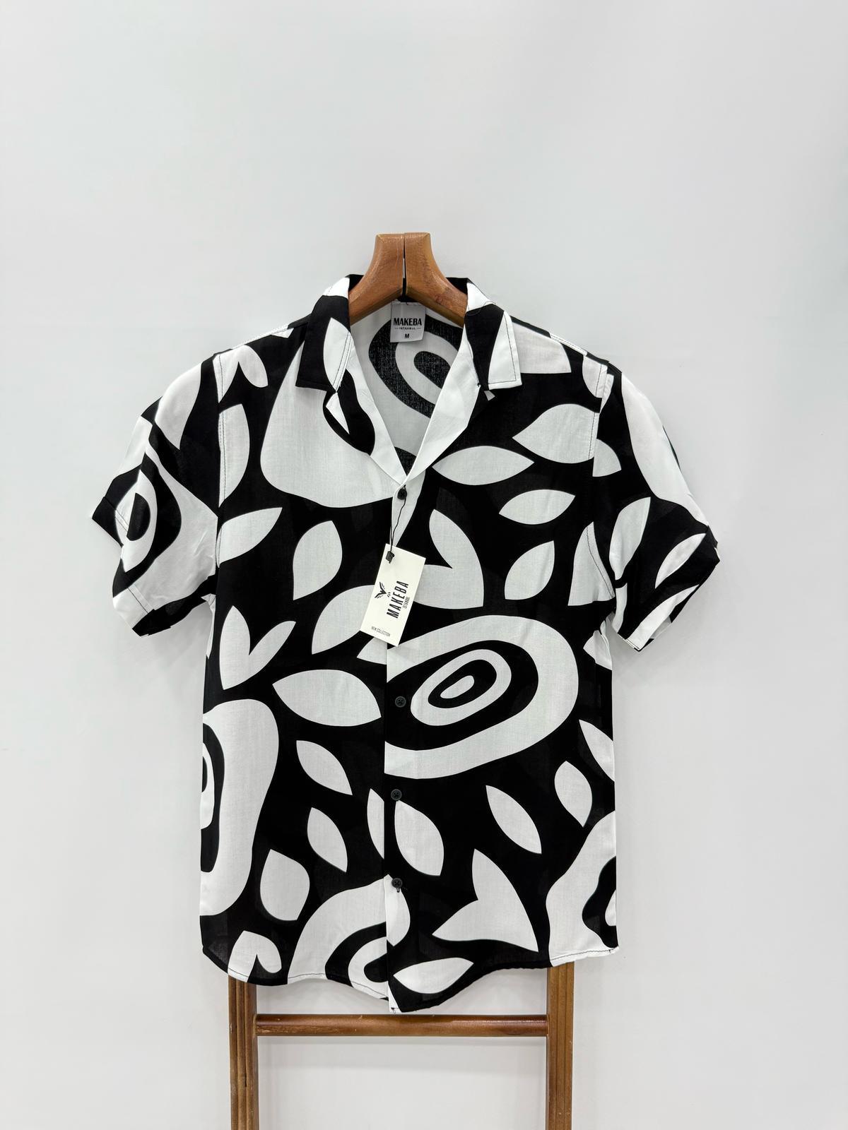 Cămăși bărbați premium slim fit cu imprimeu