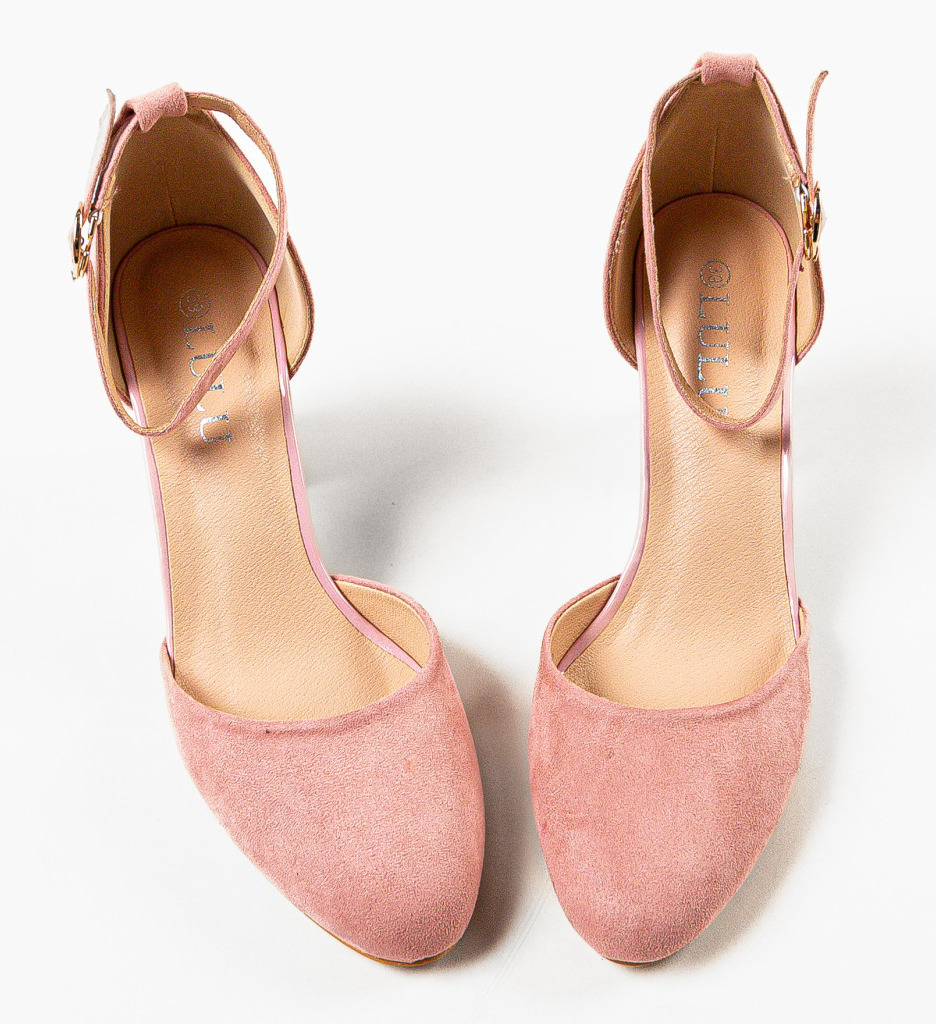 Pantofi Uneraya Roz cu Toc Eleganți - imagine 6