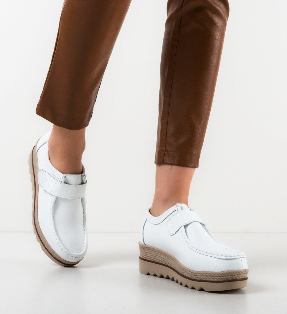 Pantofi Casual Albi Straif - Confort și Stil