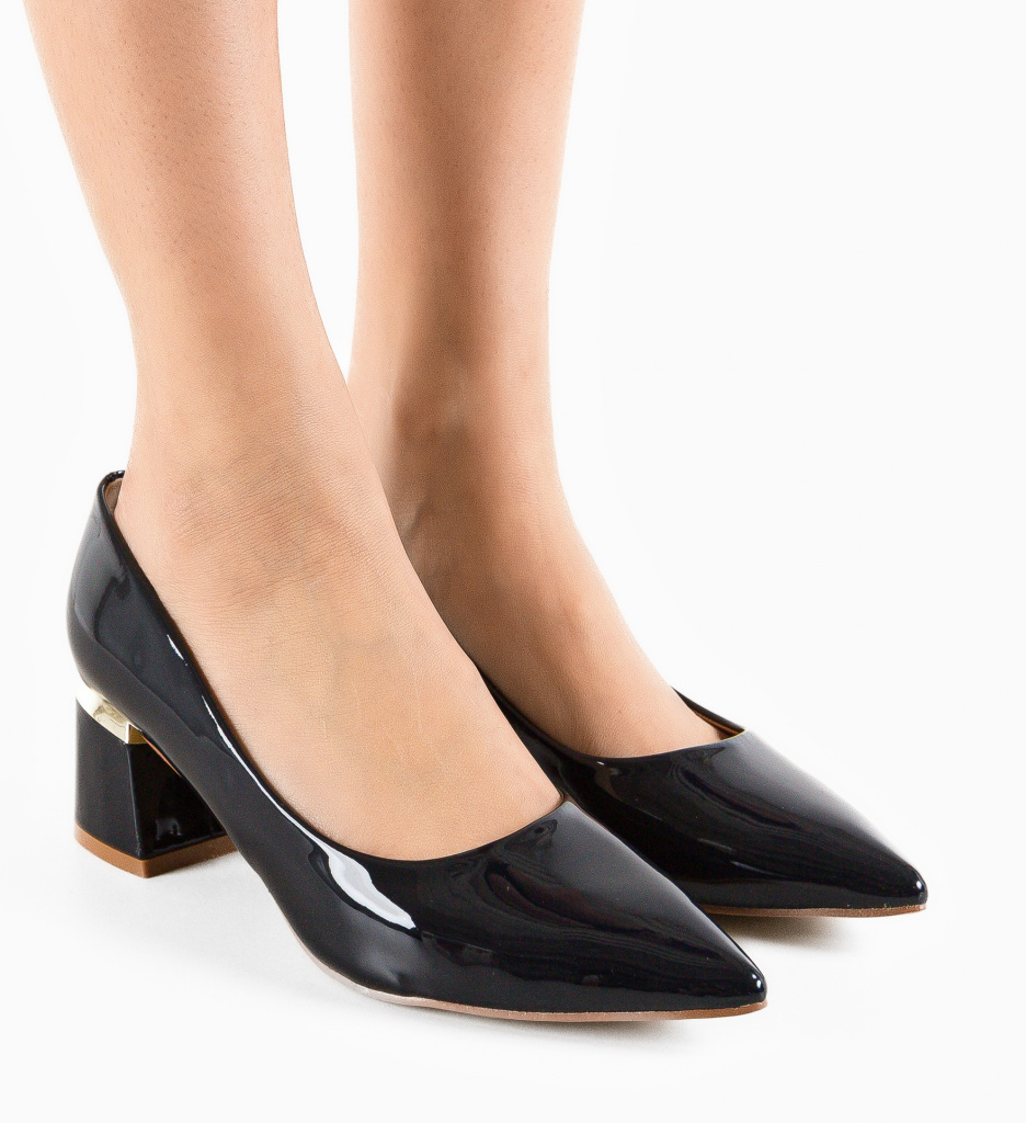 Pantofi cu Toc Fedlimi Bleumarin - Eleganță Asigurată - imagine 2
