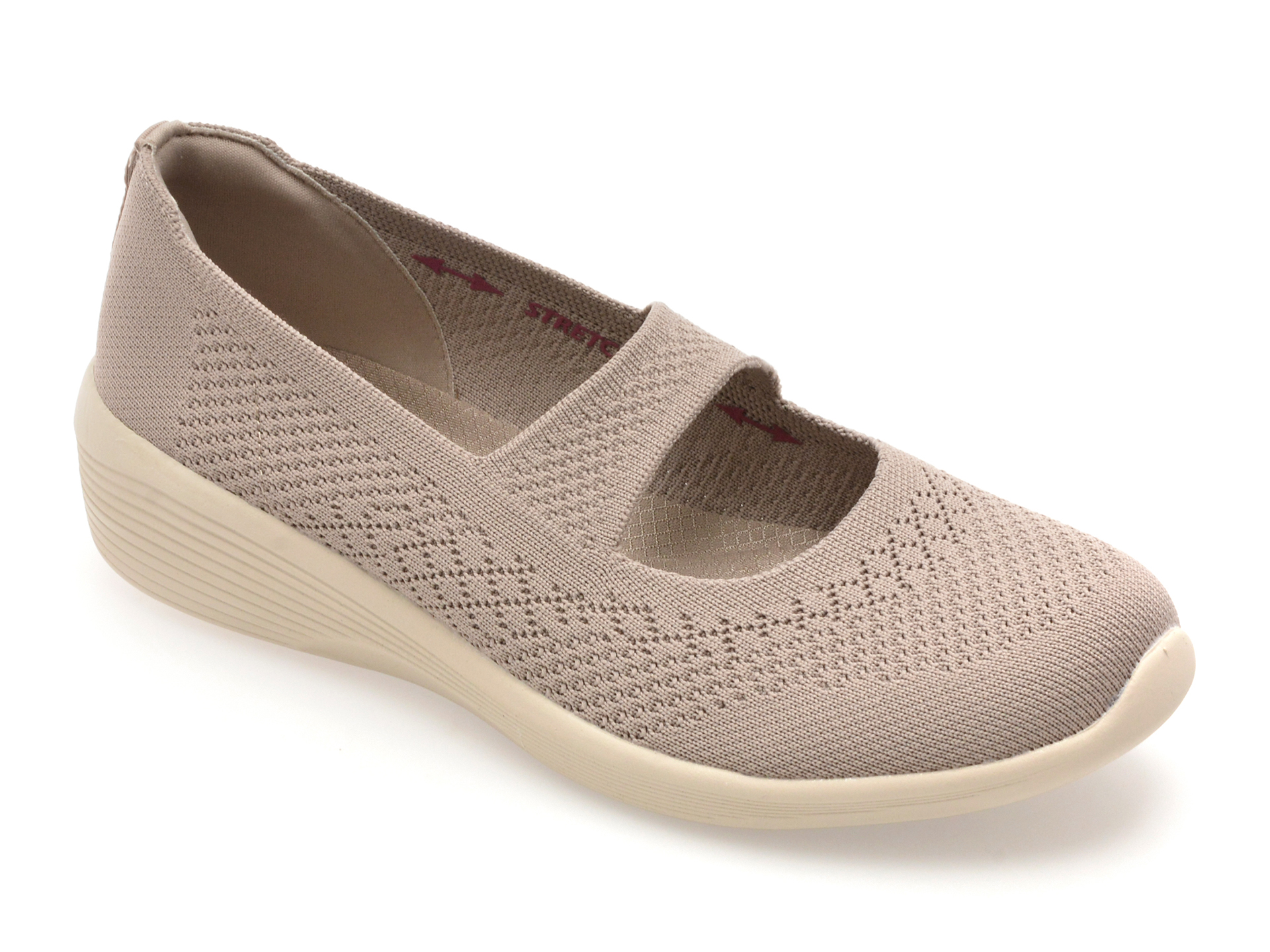 Balerini SKECHERS ARYA Gri - Confort Slip-On
