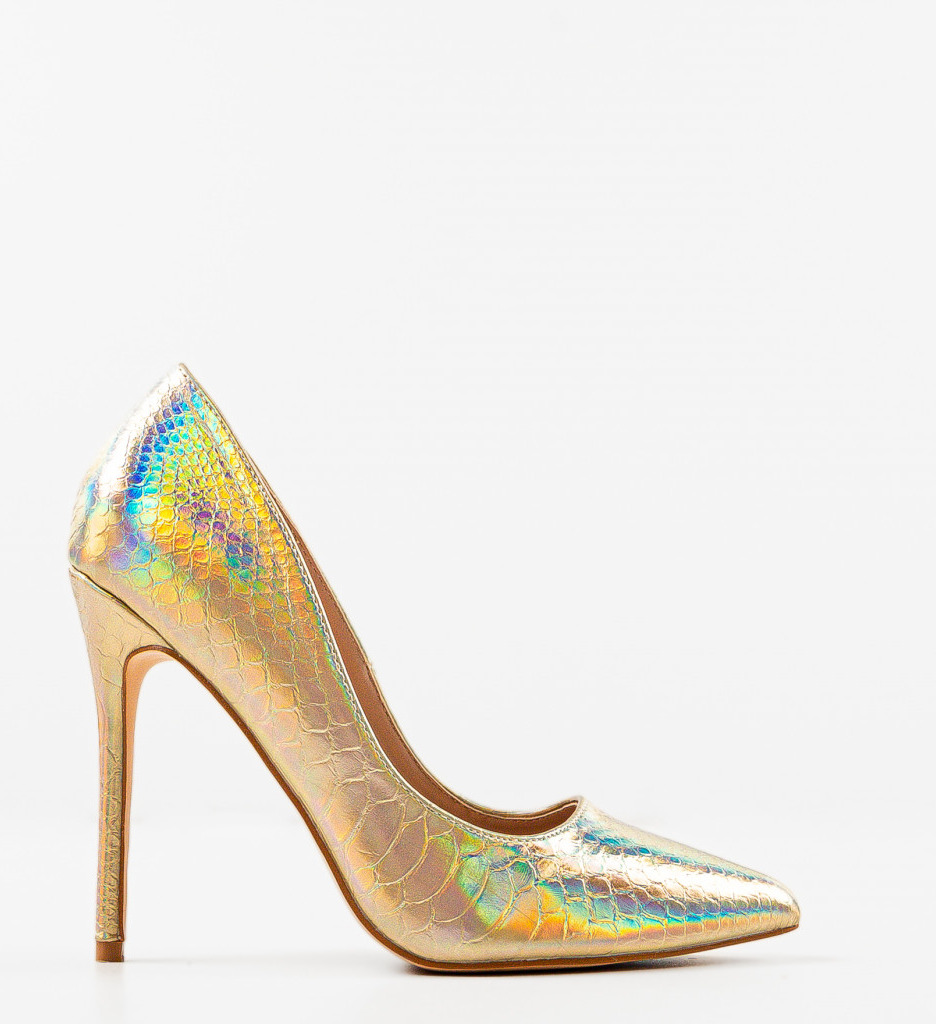 Pantofi Toc Yan Aurii - Eleganță și Stil - imagine 5