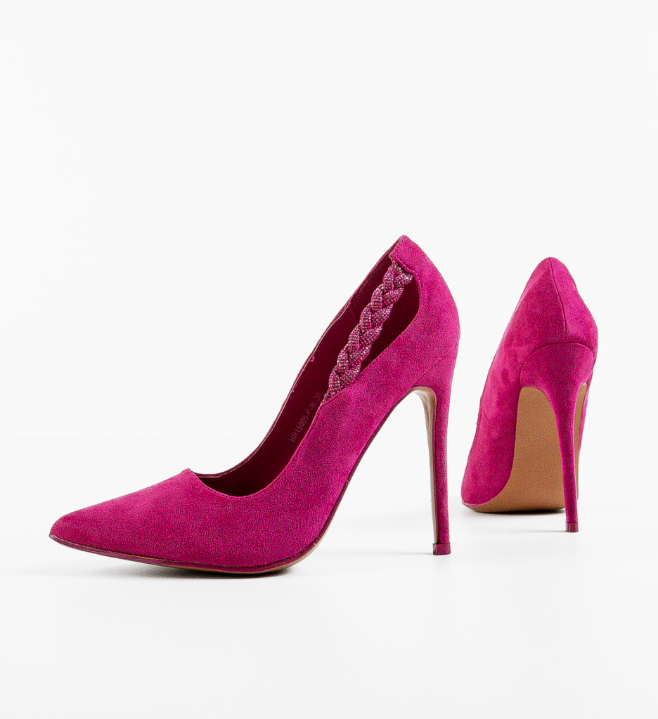Pantofi cu Toc Dama Peeta Fuchsia | Stil Vibrant - imagine 7