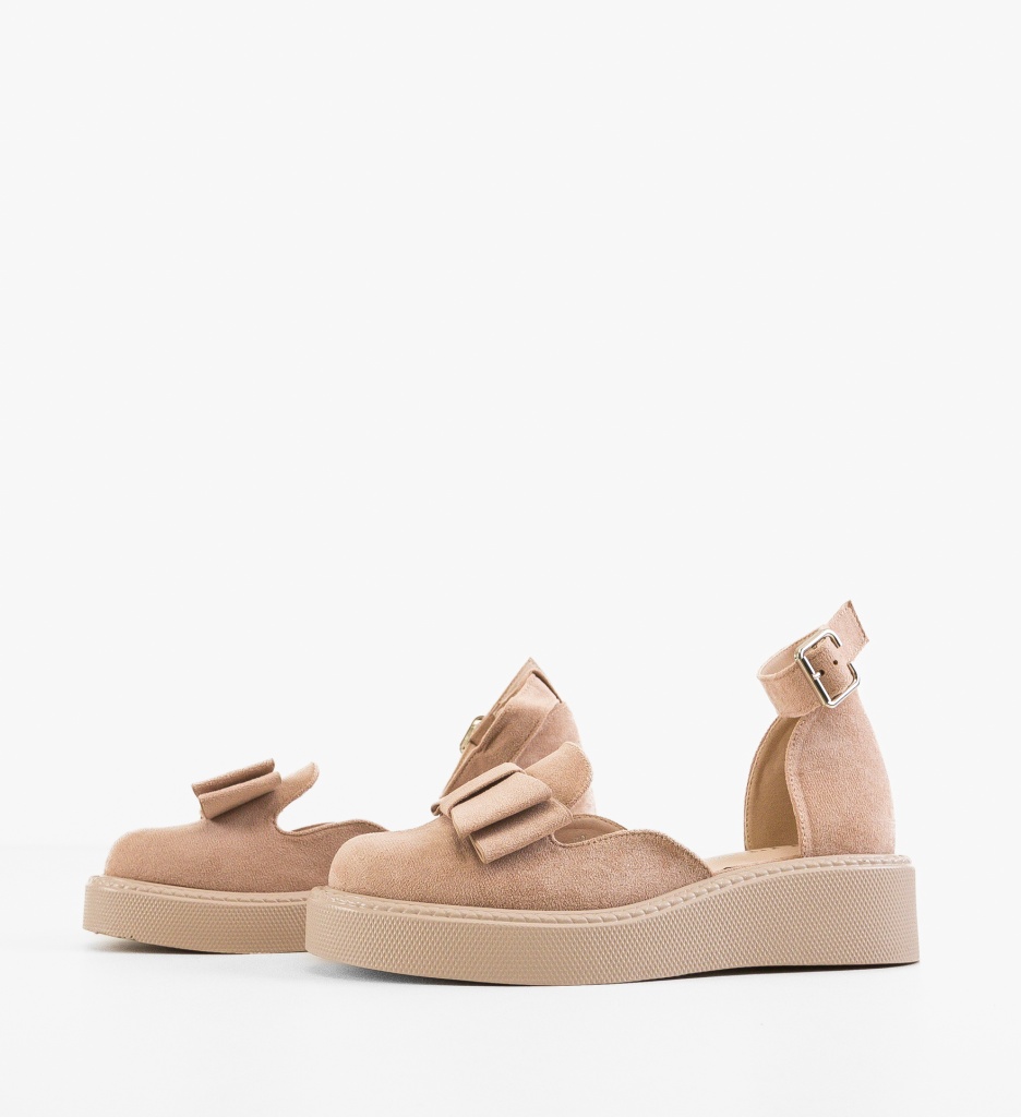 Pantofi Casual Dama Hammbe Bej | Confort - imagine 12