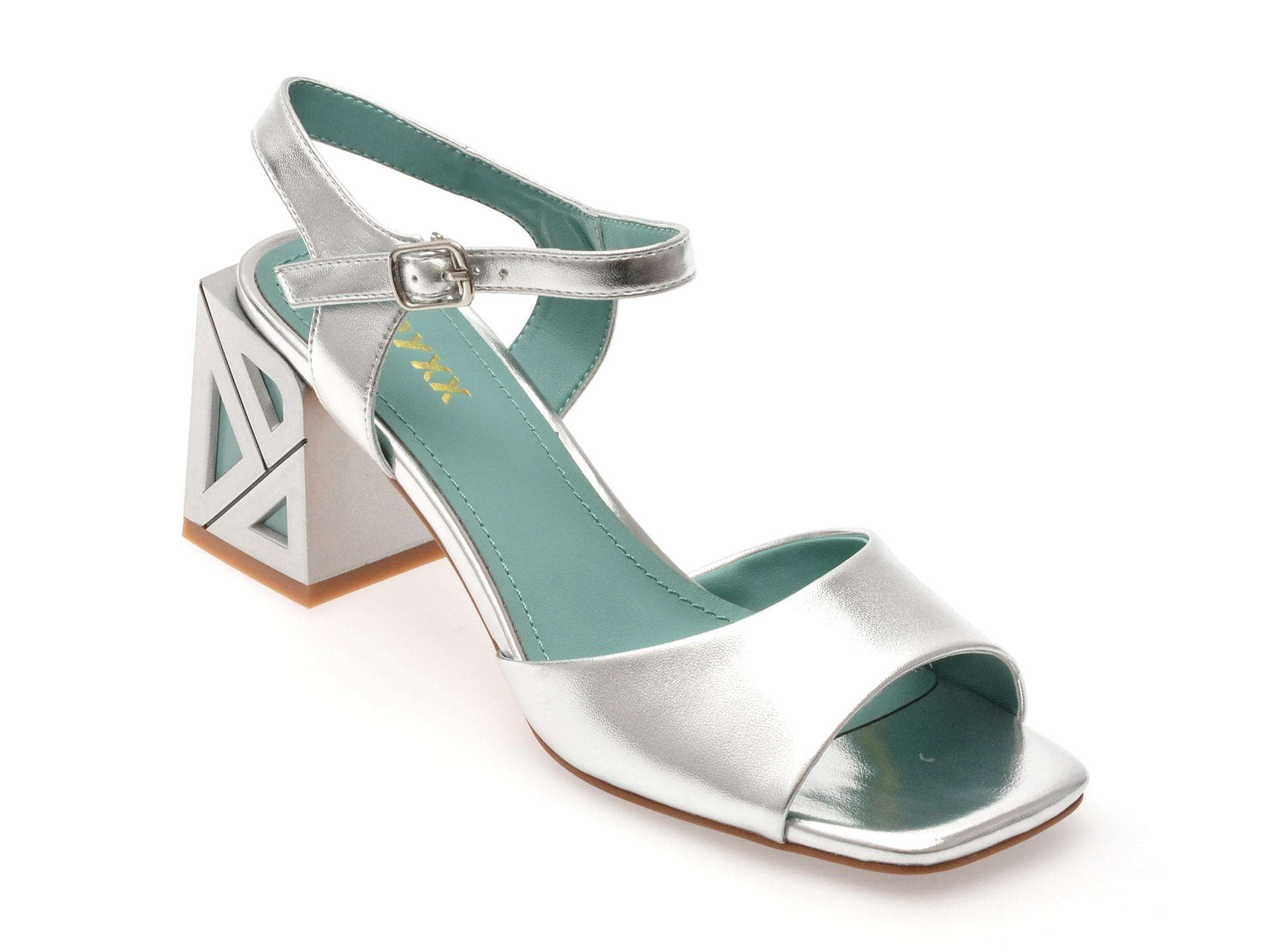 Sandale Gryxx Argintii | Eleganta din Piele