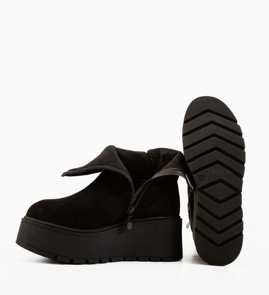 Ghete Dama Adelyny Negre | Eleganță și Confort - imagine 7