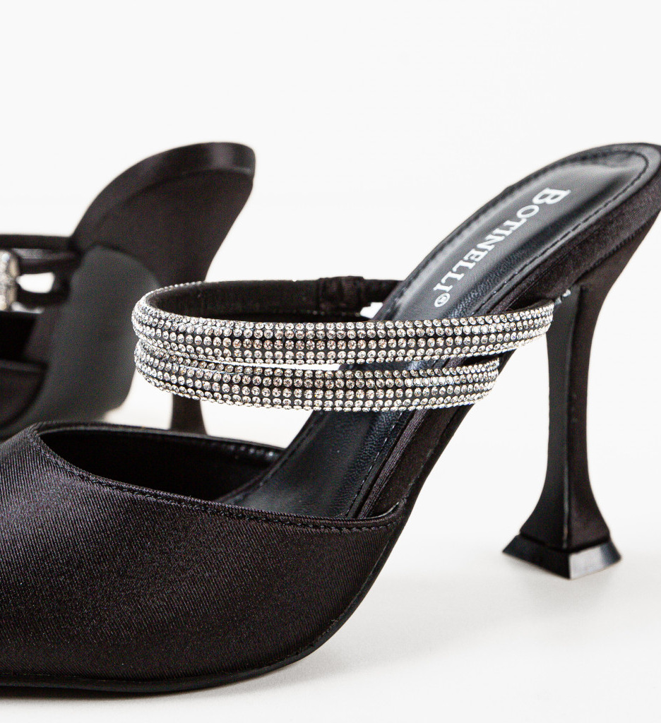 Pantofi cu Toc Manyla Negri - Eleganță Asigurată - imagine 8
