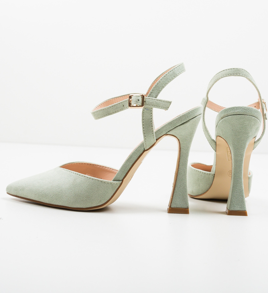 Pantofi cu toc verzi eleganți - Stil și confort - imagine 7
