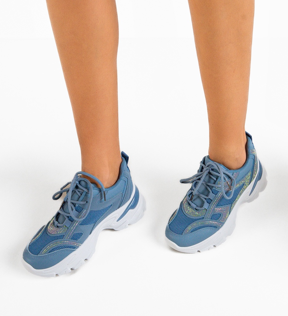 Pantofi Sport Nereus Albastri - Confort Maxim - imagine 3