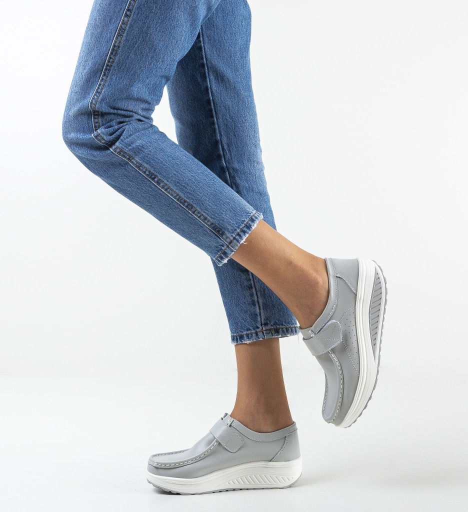 Pantofi Casual Marko Gri - Confort și Stil Zilnic - imagine 2