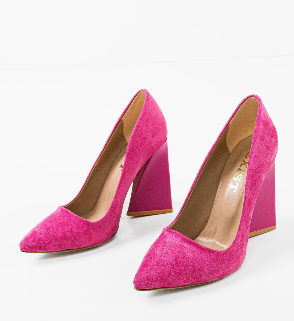 Pantofi Tyapa Roz cu Toc Eleganți - imagine 6