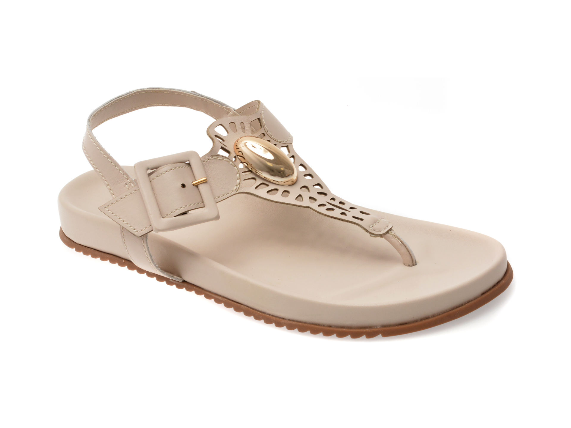 Sandale Flavia Passini Bej | Piele Naturală