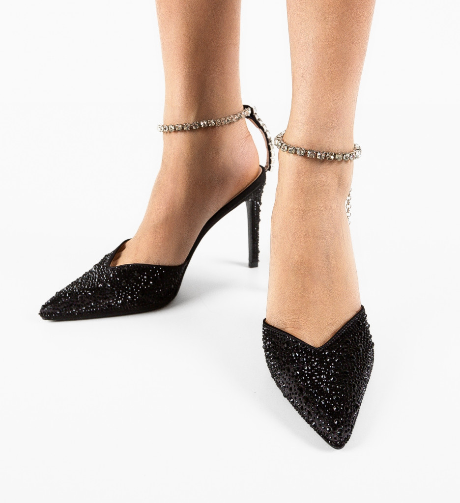 Pantofi Riley Negri - Eleganță și Stil - imagine 2