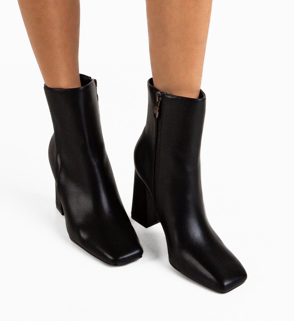 Botine Dama Rowan Negre - Eleganță și Stil - imagine 2