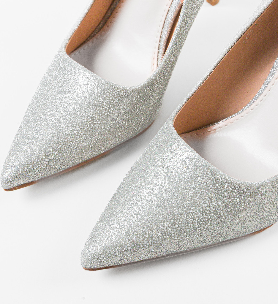 Pantofi Dama Howe Argintii | Eleganță Asigurată - imagine 7