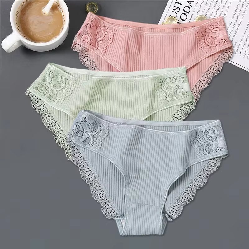 Set 3 Chiloti Picadili Dama, Confort Bumbac