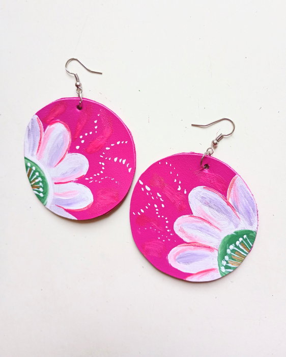 Cercei Handmade Piele Naturală Shopika