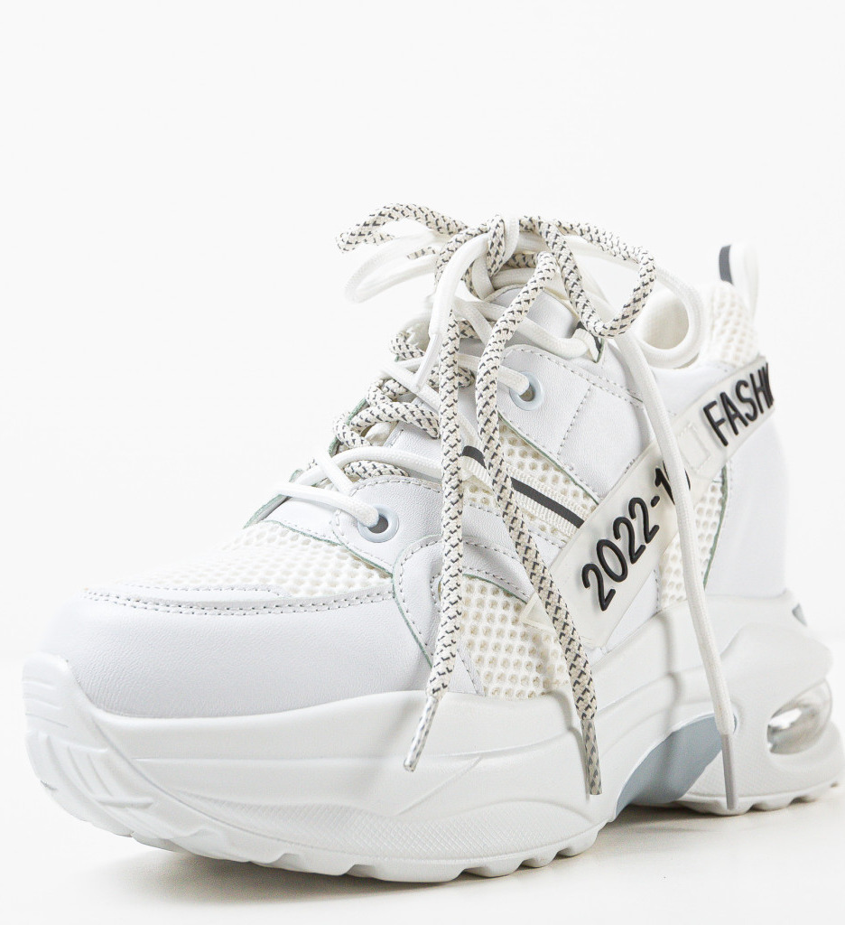 Sneakers Dama Letigo Albi - Stil si Confort - imagine 7