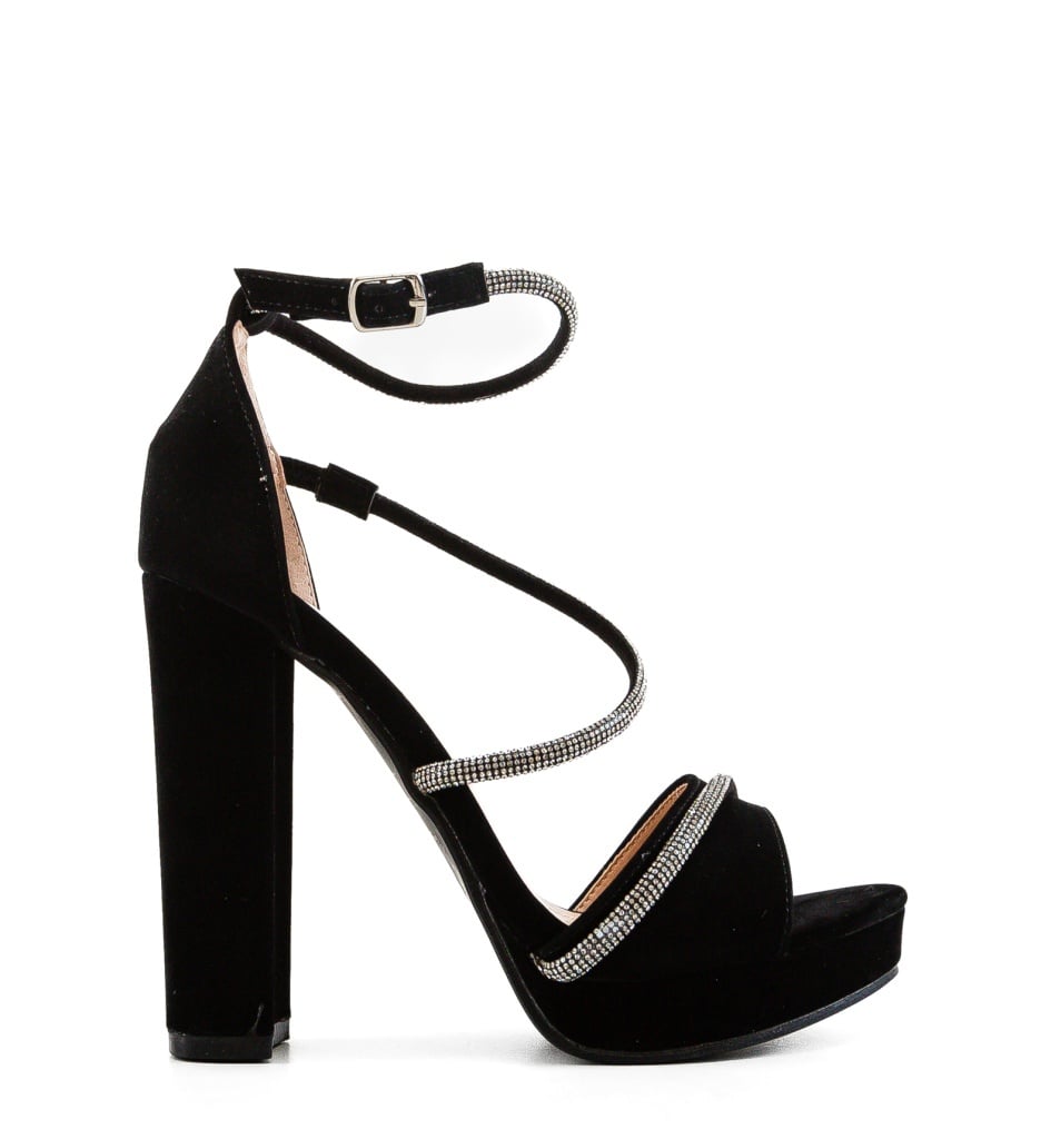 Sandale cu Toc Palre Negre - Eleganță și Stil - imagine 6