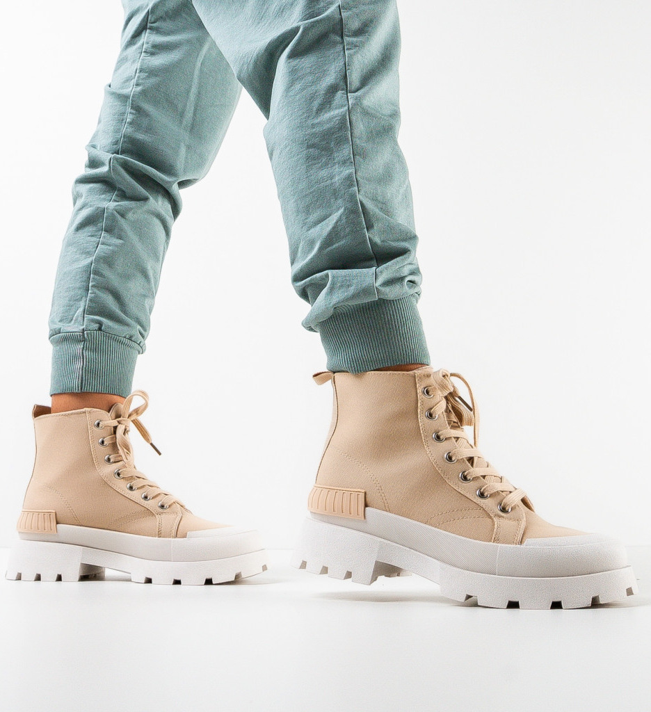 Ghete Dama Amina Khaki | Stil și Confort Urban - imagine 4