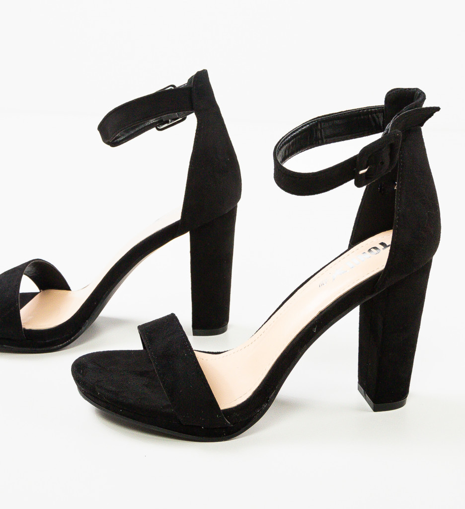 Sandale cu toc Costil Negre - Eleganță maximă - imagine 7