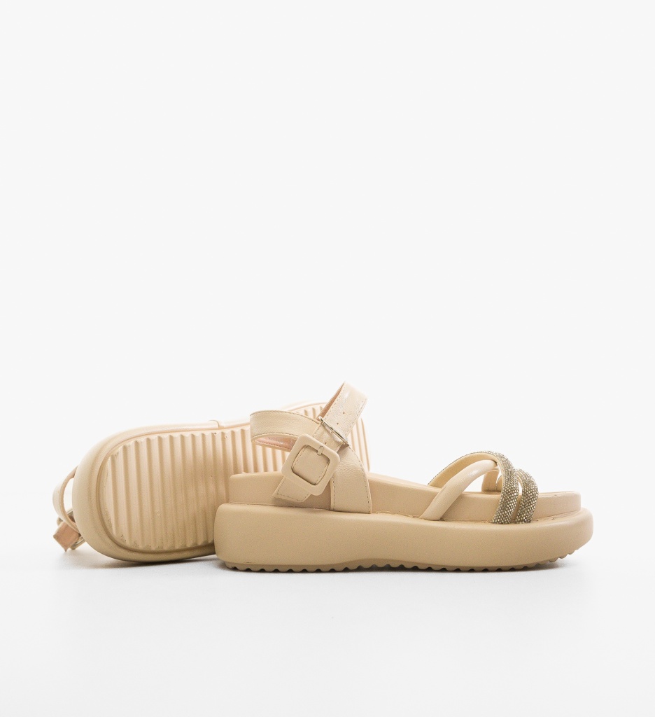 Sandale Dama Koala Bej | Confort & Stil - imagine 2